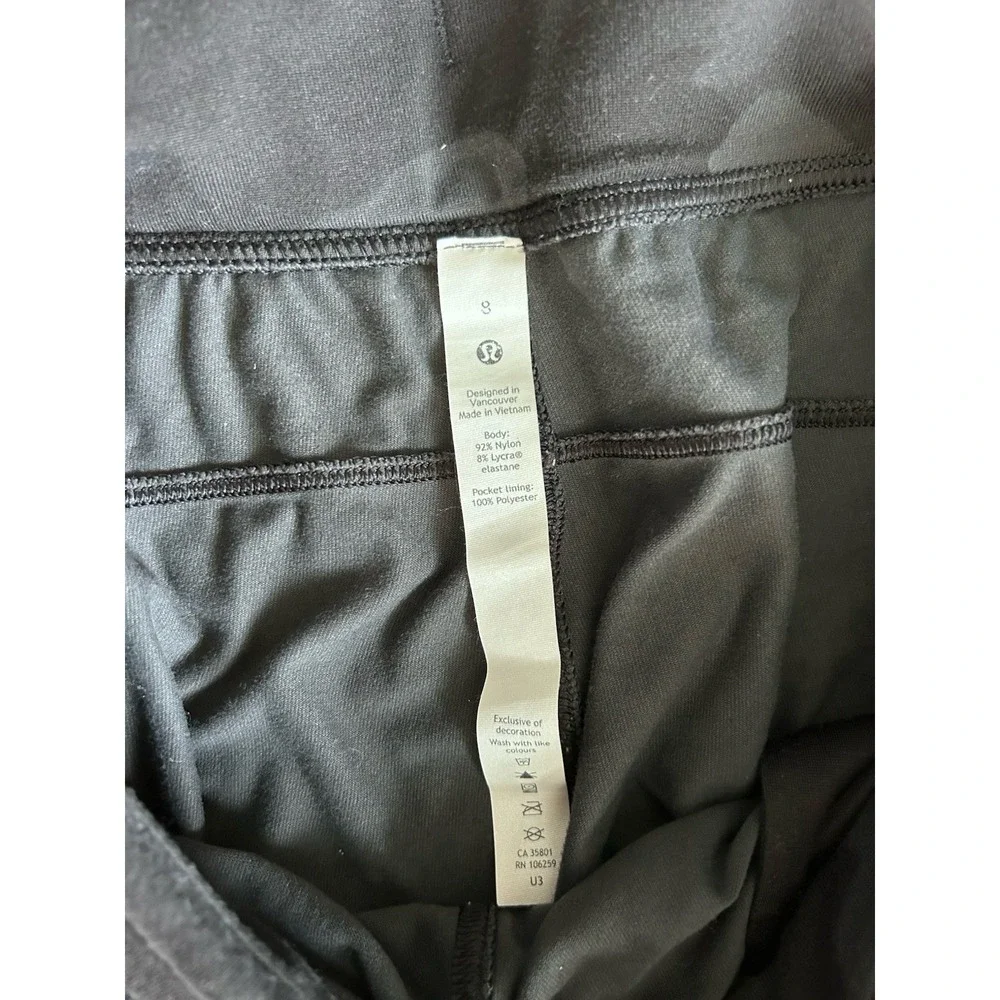 Lululemon Ready to Rulu Jogger Camo Deep Coal Size 8 Black Gray